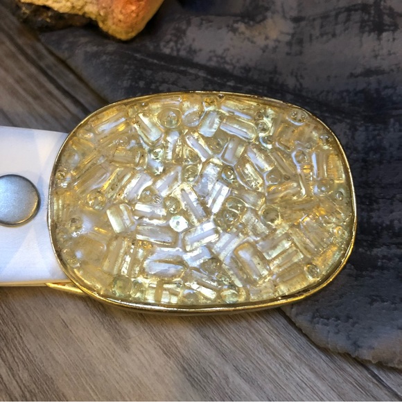 Aquamarine Encrusted Belt Buckle & Belt - Picture 2 of 7